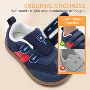 STQ KIDS Toddler Sneakers First Walking Shoes Infant Shoes Wide Toe Box Zero Drop Black W Toddler 8