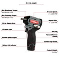 thumbnail image 6 of (2 pack) Hyper Tough 80013 12V, Max Brushless 3/8-inch Impact Wrench 2.0 Ah 2500 RPM, 6 of 24