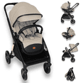thumbnail image 1 of Capri DLX travel system mango ajustable +portabebé autoasiento gris, 1 of 9