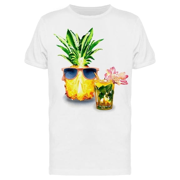 Half Pineapple With Glasses Tee Men's -Image by Shutterstock