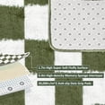 thumbnail image 6 of Pentantan 5ft x 8ft Shag Area Rugs for Living Room, Classic Checkered Fluffy Bedroom Carpet, Dark Green & White, 6 of 7