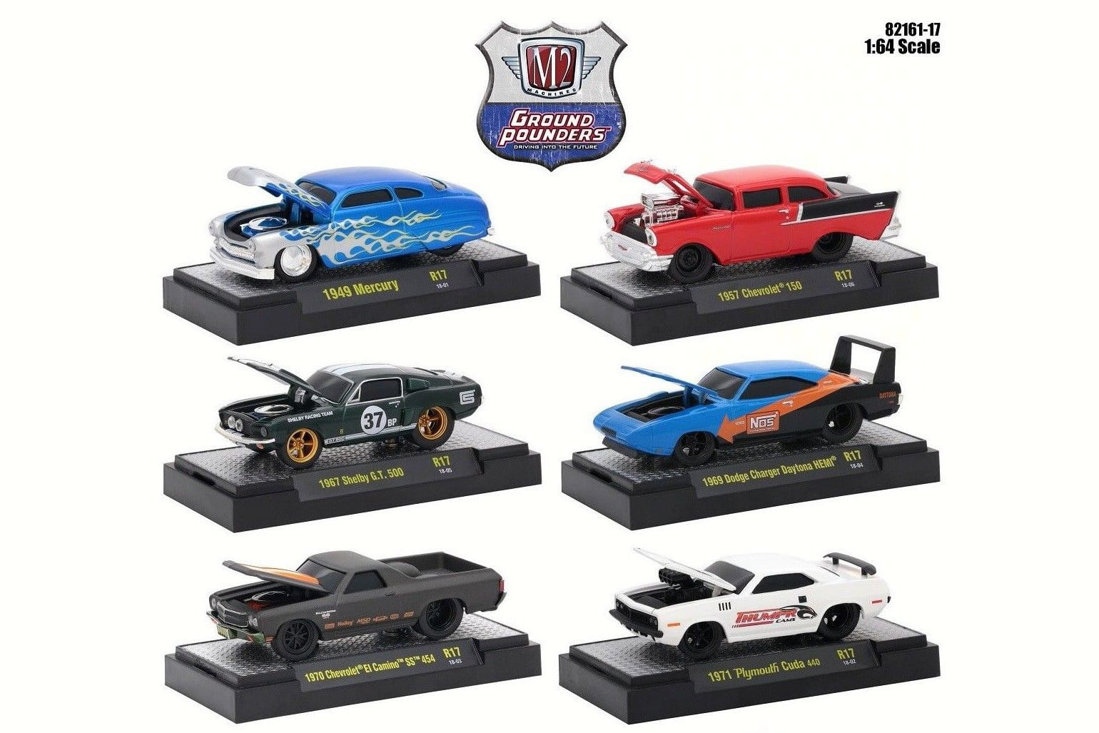 Castline M2 Machines Ground Pounders Release 17 Diecast Car Package