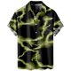 thumbnail image 1 of Camisas s Para Hombre Nueva impresión 3d Impresión digital Camisa de manga corta suelta informal (Yellow, XL), 1 of 5