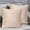 Beige, variant on Blue Velvet Throw Pillow, 18x18 Inch Sofa Cushion with Included Insert, Decorative Pillow for Living Room