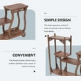 thumbnail image 4 of Milisten Wooden Antique Shelf Curio Display Rack Tea Canister Display Stand Home Decor, 4 of 6