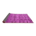 thumbnail image 2 of Ahgly Company Indoor Round Abstract Pink Modern Area Rugs, 7' Round, 2 of 4