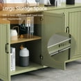 thumbnail image 5 of eclife Kitchen Sideboard Coffee Bar Cabinet Accent Storage Cabinet Green, 5 of 5