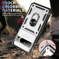thumbnail image 2 of for Google Pixel 8 Pro 3-in-1 Phone Case with Slide Camera Cover, Build in 360° Rotating Ring Kickstand, Military Grade Protective Shockproof Heavy Duty Anti-fall Phone Case for Google Pixel 8 Pro,A, 2 of 10