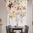 thumbnail image 3 of Vintage Country Tie Up Curtains for Windows, Balloon Window Shades, Vintage Rustic Texas Stars Plants Branch Kitchen Window Treatments Roll Up Curtain for Basement/Nursery 52"x45", 3 of 8