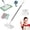 1mop+1cloth, variant on Snap Mini Mop, Snap Mop, Zero Touch Mini Mo-p, Disposable Sweeper Dust Mo-p, Wet and Dry Sweeper Mops, with 40 Inch Locking Head & Sweeping Cloths, for Multi-Surface