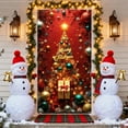 thumbnail image 4 of Hometravel Large Christmas Door Cover, Festive Seasonal Entryway Decoration, Holiday Theme Fabric Wall Hanging for Home and Party, 4 of 6
