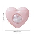 thumbnail image 1 of Caja De Almacenamiento De Envoltura De Plástico Caja de almacenamiento de envoltura de plástico montada en la pared Dispensador de película adhesiva en forma de amor (rosa) Hugtrwg Libre de BPA, 1 of 9