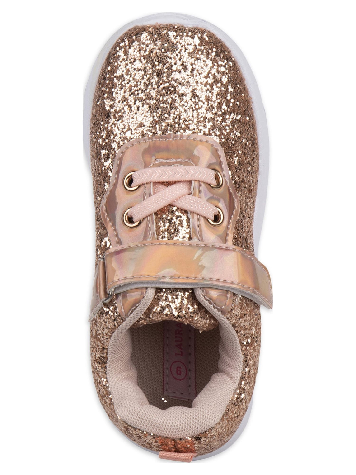 Laura Ashley Toddler Girls Glitter Sneakers, Sizes 7-12