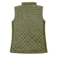 thumbnail image 6 of Bienzoe Women Casual Quilted Sleeveless Light Weight Vest Stretch Rib Green XL, 6 of 8