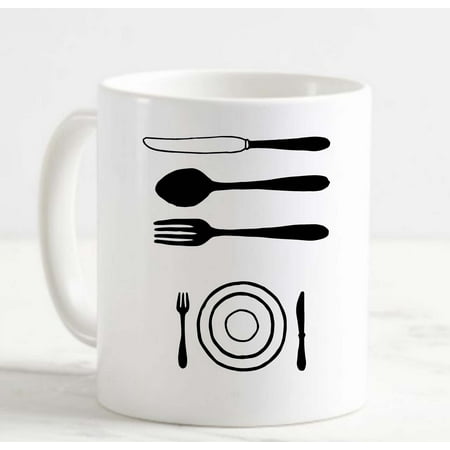 

Large Coffee Mug Dinner Lunch Plate Serve Eat Meal Gather Around The Table Ceramic Coffee Mug 15 oz Funny Gifts for women or men