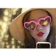 thumbnail image 3 of Gafas de sol para niños con forma de corazón para fiestas, para niñas de 2 a 6 años Rosado, 3 of 9