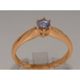 thumbnail image 3 of LBG British Made 10k Rose Gold Real Natural Tanzanite Womens Engagement Ring - 33 size options - Size 8, 3 of 7