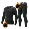 thumbnail image 3 of Men's Compression Athletic Sports 2 Piece Set Long Sleeve Breathable Quick-Drying Breathable Running Shirt & Tights for Fitness, 3 of 5