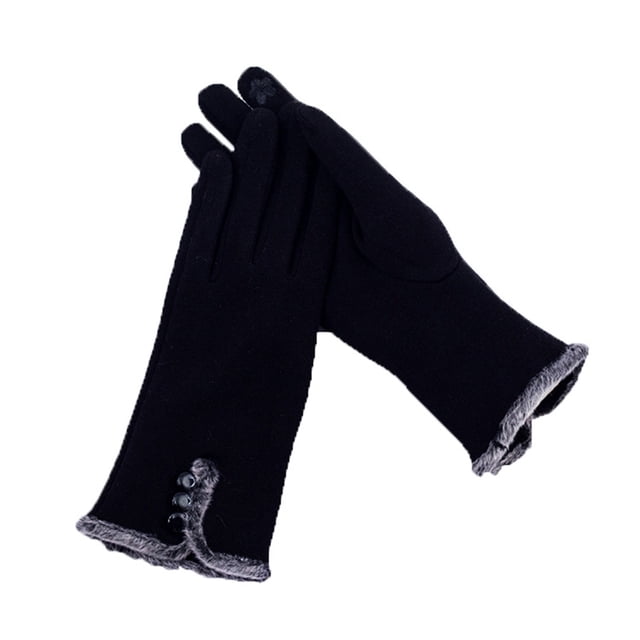 Ladies Touch Screen Gloves Women Fleece Lined Winter Warm Gloves for Phone Use Cold Weather Thermal Soft Comfortable Texting Glove All Day Comfort Driving Outdoor Activities Running Hiking 