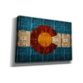 thumbnail image 2 of Epic Graffiti 'Colorado State Flag License Plates' by Design Turnpike, Giclee Canvas Wall Art, 26"x18", 2 of 8