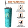 thumbnail image 2 of Teacher 20 Oz Skinny Tumbler with Lid and Straw - Double Wall Vacuum Coffee- Insulated Travel Coffee Mug, 2 of 7