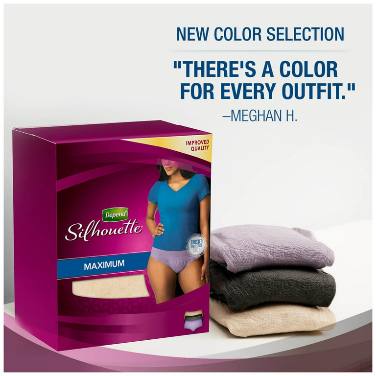 Depend Female Adult Absorbent Underwear Depend Silhouette Pull On with Tear  Away Seams Medium Disposable Heavy Absorbency, 14/PK - Kimberly Clark  Professional 51412 PK - Betty Mills
