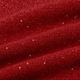thumbnail image 2 of WTXUE Sequin Sweaters for Women Knitted Glitter Casual Loose Crew Neck Pullover Fashion Sparkly Party Blouse Trendy Long Sleeve Dressy Tops for Evening Party Red Xl, 2 of 9