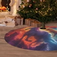 thumbnail image 6 of Yiaed Dreamy Night Sky White Horse Print Christmas Tree Skirt , Tree SkirtsTree Mat for Christmas Winter Holiday Indoor Decorations-30", 6 of 7