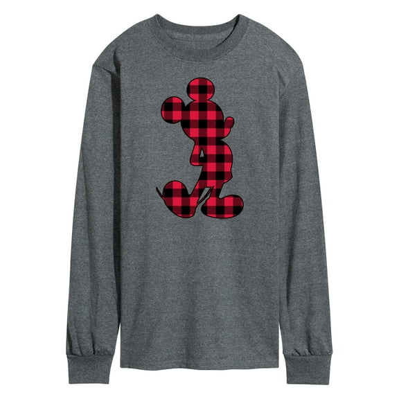 Mickey & Friends - Mickey Plaid - Men's Long Sleeve T-Shirt