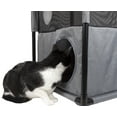 thumbnail image 6 of Pet Life Kitty-Square Obstacle Soft Folding Sturdy Play-Active Travel Collapsible Travel Pet Cat House Furniture - One Size - Pink, Grey, 6 of 6