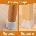 thumbnail image 2 of 16pcs Silicone Table Chair Leg Protection Cover Furniture Feet Pad Cap Protector, 2 of 6