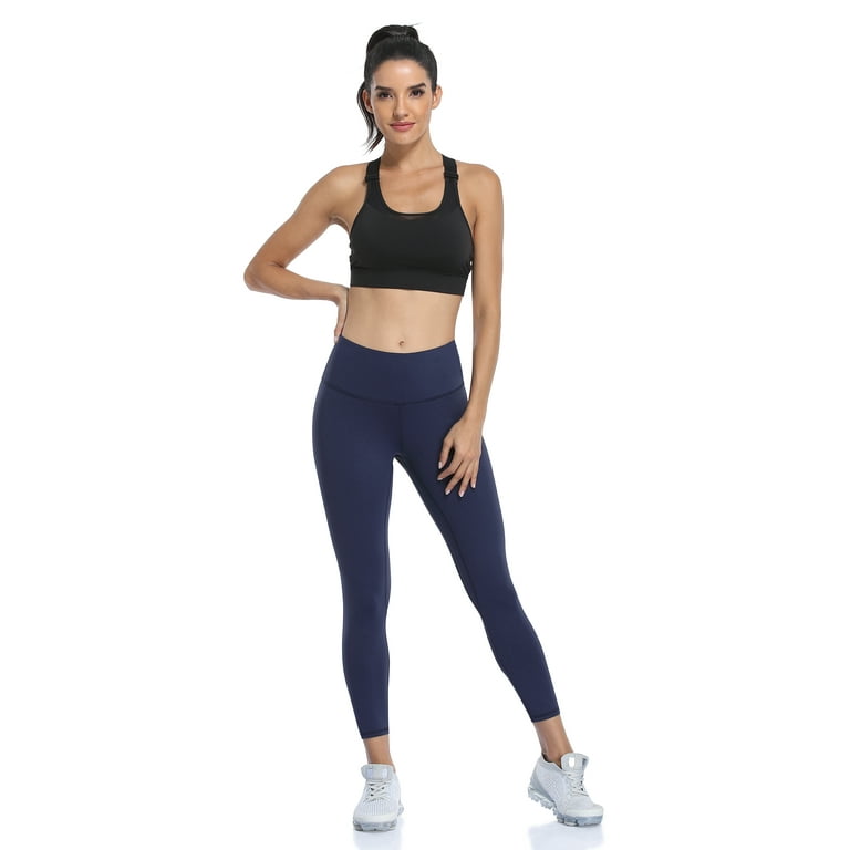 Alove Women s Yoga High Waisted Leggings Tummy Control Athletic