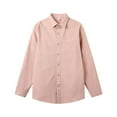 thumbnail image 1 of Chemise à Manches Longues Unie Légère pour Hommes, Col à Revers, 1 of 6