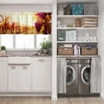 thumbnail image 3 of LALILO Kitchen Curtain Valance Vineyard Sunset Wine Vineyard Rod Pocket Window Curtain 52"x 18" Set of 2, 3 of 7