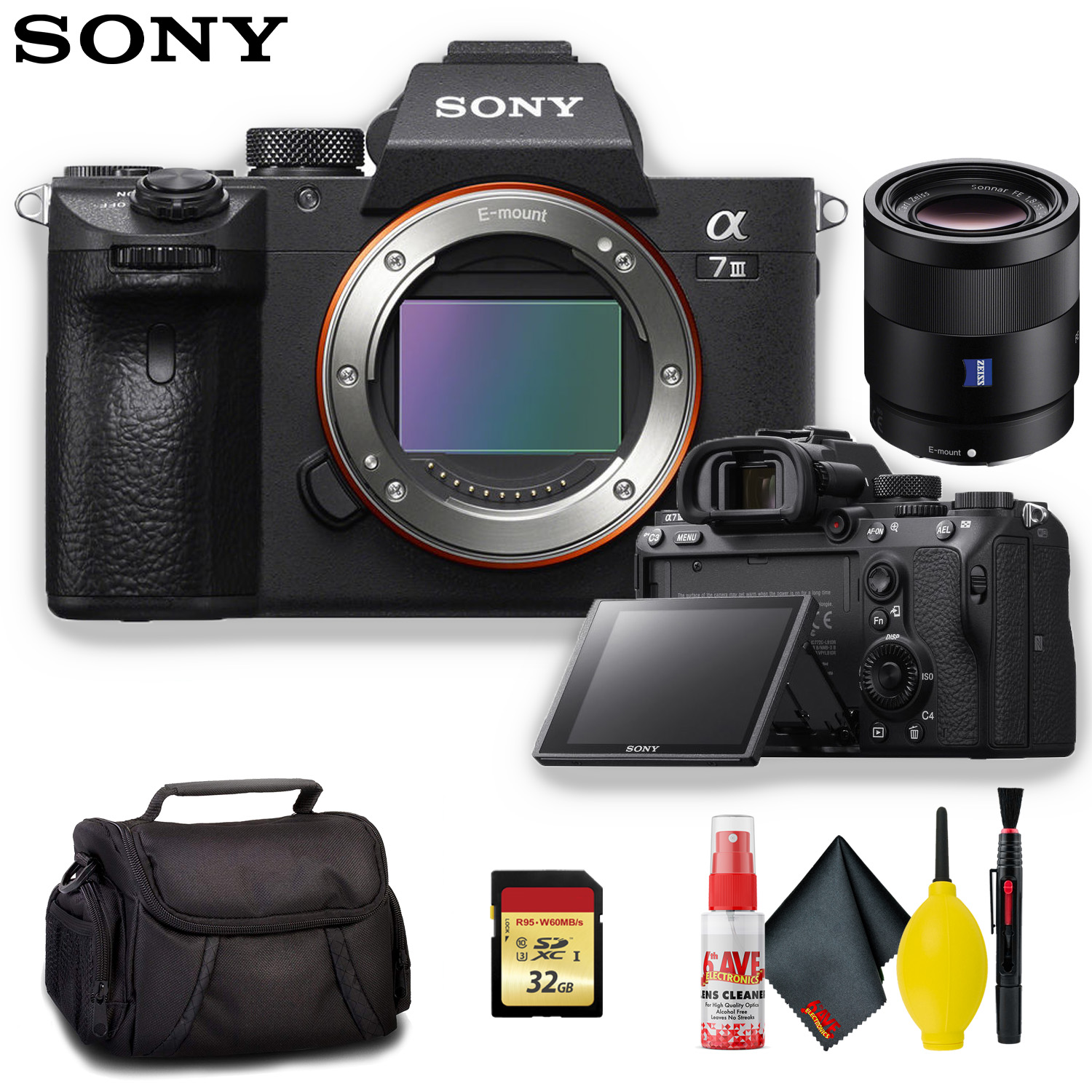 Sony Alpha a7 III Mirrorless Digital Camera +55mm Lens Standard Kit