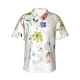 thumbnail image 1 of Balery Wildflowers Camisas hawaianas de manga corta para hombre, camisas playeras de corte holgado, camisas de vacaciones con botones,Large, 1 of 7