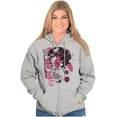 thumbnail image 5 of Betty Boop Pretty Punk Paint Splatter Zip Hoodie Sweatshirt Women Brisco Brands S, 5 of 6
