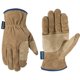 thumbnail image 1 of Guantes de trabajo Wells Lamont para hombre, piel color canela, talla M, 1 of 8