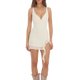 thumbnail image 1 of Lucakuins Vestido de verano para mujer, sin mangas, cuello en V profundo, con volantes y dobladillo dividido Lucakuins moda, 1 of 5