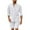 White, variant on Samickarr Summer Cotton Linen Two Piece Sets for Men Long Sleeve Chemise Shirts and Shorts Set Button Stand Collar Soft Breathable Blouse T-Shirts Beach Vacation Outfits