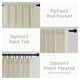 thumbnail image 3 of Set de 2 Paneles de Cortinas Joydeco Mezcla de Lino 52x213 cm Color Natural, 3 of 6