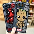 thumbnail image 2 of Funda mate para Xiaomi 13 12 12S 12T 11 11T 10 10T 10S 9 8 6X 5X PRO LITE 5G Funda Coque Shell Marvel Avengers Anime dibujos animados, 2 of 5