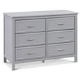 thumbnail image 1 of DaVinci Charlie 6-Drawer Double Dresser in Grey, 1 of 15