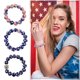 thumbnail image 2 of Pulsera de la bandera americana de EEUU Pulseras de cuentas del día de la independencia Pulsera de la bandera americana de EEUU Pulseras de cuentas del Día de la ANGGREK Otros, 2 of 7