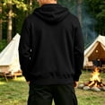 thumbnail image 5 of Chiccall Mens Fleece Hoodie with Pockets Full Zip Long Sleeve Drawstring Hooded Sweatshirts Fashion Casual Athletic Solid Jacket, 5 of 6