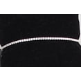 thumbnail image 2 of Solid 925 Sterling Silver 7 Inch Tennis Bracelet 2mm Cubic Zirconia Rhodium Plated for Women BB4860-7, 2 of 7