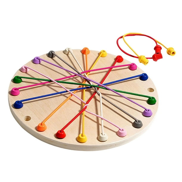Juguete para desenredar cuerdas, juguete para desatar nudos, juego de mesa, juego de mesa para aprender colores, cuerda redondo