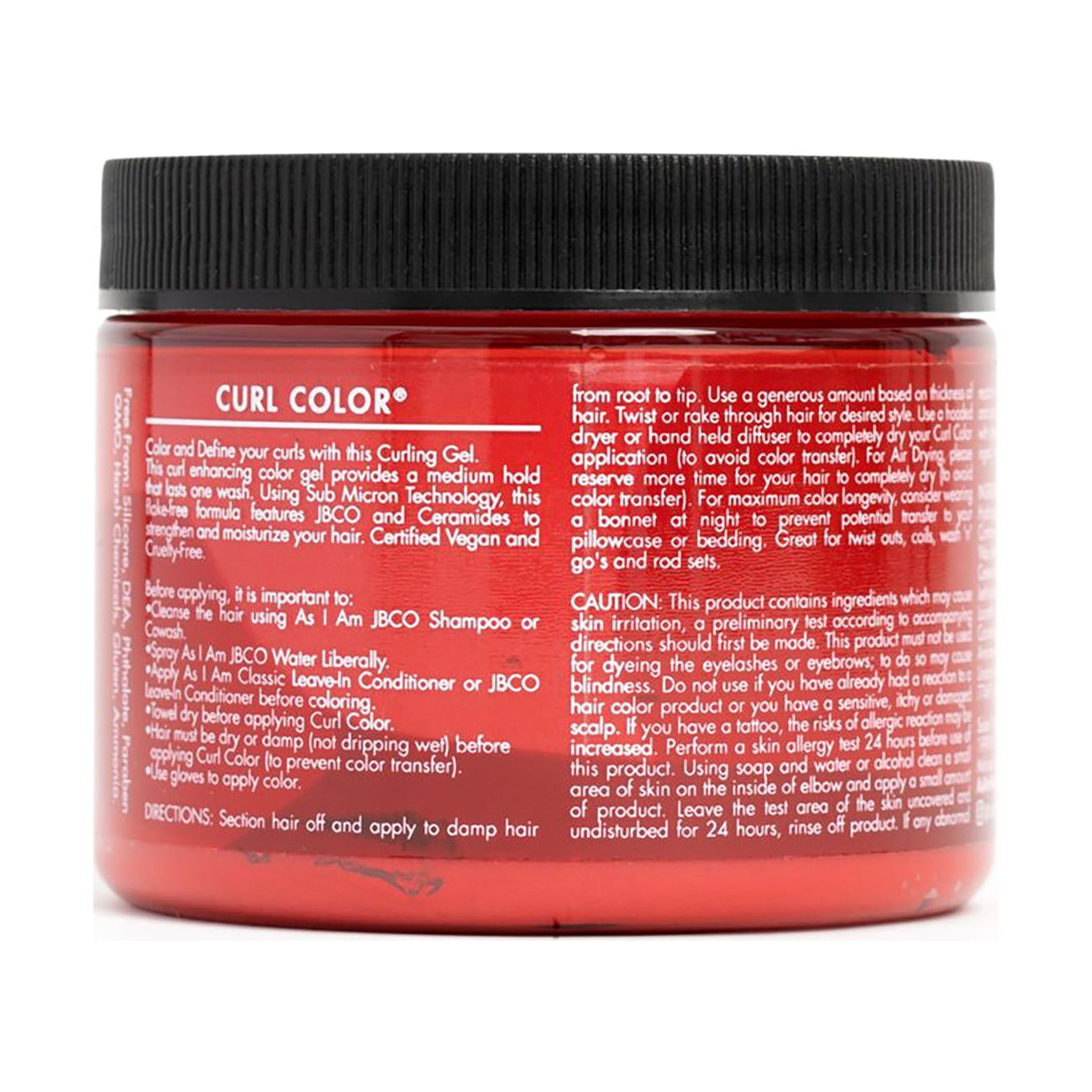 As I Am Curl Color™ Temporary Color Gel Damage-Free - Hot Red, Unisex, 6 fl oz.
