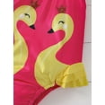 thumbnail image 5 of Coduop Toddler Baby One Piece Rashguard Swimsuit Swan Print Summer Bikini Bathing Suit Swimwear, 5 of 7