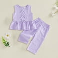 thumbnail image 2 of Girls 2 Piece Outfits Cotton T-Shirt and Shorts Set with Pockets Casual Wear 6-12 Months 12-24 Months 2t 3t 4t 5t 6t 7t 8t 9t Children 2-3 Years, 2 of 4